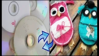 DO NOT DISPLAY OLD CDS - SUPER RECYCLING#old cds turned into a super hanger