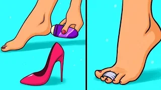 22 CLEVER SHOE AND FEET HACKS