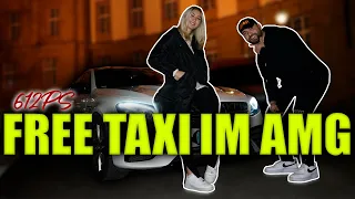 FREE TAXI IM 612 PS AMG..!😱| RAPPER und TIKTOKERIN | ONUR