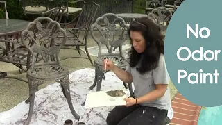 Paint Outdoor Furniture the Easy way (how to) - Renee Romeo