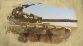 Погоня в пустыне на Т-90