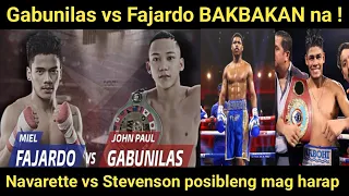 Gabunilas vs Fajardo BAKBAKAN na para sa titulo ! Navarette vs Stevenson niluluto na !