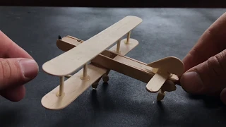 How to Make a Popsicle Stick Toy Airplane