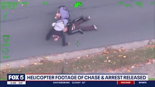 Helicopter video shows high-speed police chase leading to Leesburg man's arrest