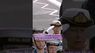 Here's why Harry didn't salute during the procession #princeharry #Harry #royalfamily #prince