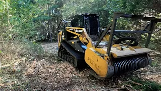 First Forestry Mulching Job for the new ASV rt135 skidsteer