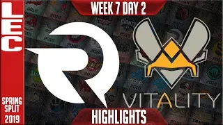 OG vs VIT Highlights | LEC Spring 2019 Week 7 Day 2 | Origen vs Vitality