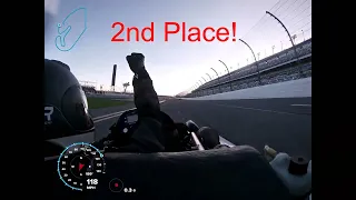 Daytona Kart Week 2022 Superkart 250. 2nd Place! New personal best lap time and top speed 147.6mph