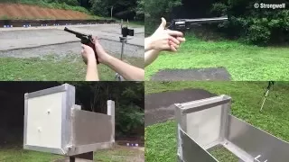 HS Armor Ballistic Panel Testing - UL Level 3 - .44 Magnum Slow Motion