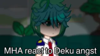 MHA characters react to Deku angst | TW | mha/bnha