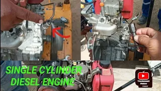 demonstrate fuel injector | single cylinder diesel engine