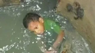 Toddler rescued from Colombian sewers