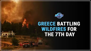 Greece Battling Wildfires For The 7th Day | Indus News