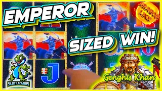 TAKING ON THE EMPEROR AND WINNING BIG! Dragon Link Genghis Khan Slot EPIC HIGHLIGHT