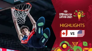 Canada - USA | Full Highlights | Semi-Finals - FIBA U19 Basketball World Cup 2021