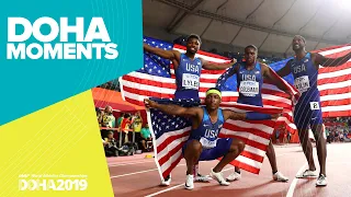 USA Win Men's 4x100m Gold | World Athletics Championships 2019 | Doha Moments