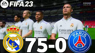 FIFA 23 - MESSI, RONALDO, MBAPPE, NEYMAR, ALL STARS | REAL MADRID 75-0 PSG UCL FINAL