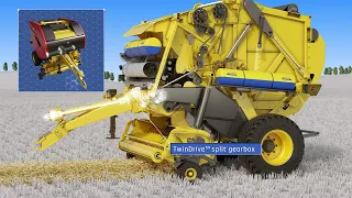 Pro-Belt™ Series Round Baler Animation