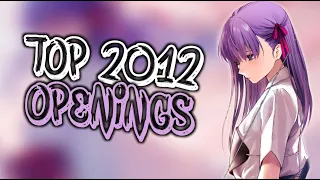 My TOP Anime Openings of 2012