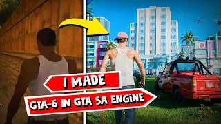I Made GTA-6 In GTA SA Engine (With Mods) 😍