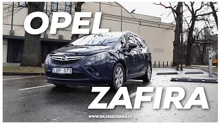 Opel Zafira: kaip žieminė striukė su 100 kišenių