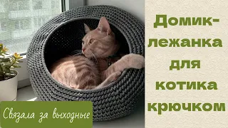 Лежанка-гнездо для кошки. Питомец точно будет в восторге!