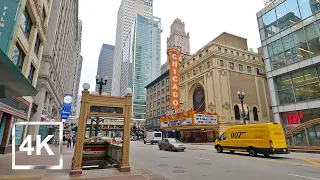 |4K| 1 hour Walking Tour in Downtown Chicago - USA - 2021