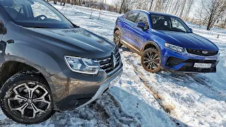 Прощай, ТИГУАН! Дастер и Тугелла - новые эталоны проходимости / DUSTER vs Geely Tugella offroad