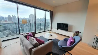 Fabulous Sunset views Bangkok TELA Thonglor 2 bedroom Apartment for rent 110 sqm for 110,000 THB