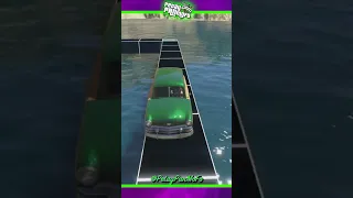 Classic Wooden Car Tightropes Over Water 🌊 (GTA Online Custom Parkour Race - PS n PC Links) 🎮