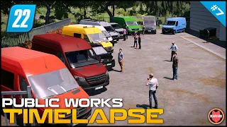 🚧 Purchased A Van From A Car Dealership Sale & Mowing Grass ⭐ FS22 City Public Works Timelapse