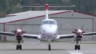 Beechcraft King Air 350 Engine Startup and Takeoff