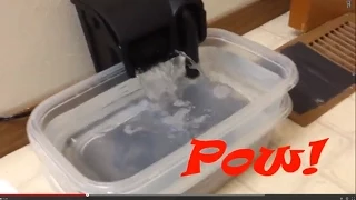 $15 Automatic Cat/Pet Water Fountain Dispenser Cheap and Easy How to do it yourself Water bowl