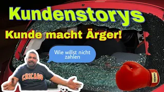 Kundenstorys, Reparatur gegen Gartenpflege. In Raten.Preis runter drücken. Kunde Sauer..