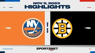 NHL Highlights | Islanders vs. Bruins - November 9, 2023