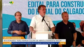 Jair Bolsonaro comenta relatório final da CPI da Pandemia