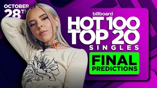 FINAL PREDICTIONS | Billboard Hot 100, Top 20 Singles | October 28th, 2023