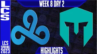 C9 vs IMT Highlights | LCS Spring 2023 W8D2 | Cloud9 vs Immortals