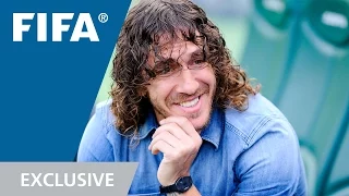 Puyol watches Puyol at the World Cup