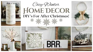 Cozy Winter DIY's 2023! (After Christmas Winter Decor)