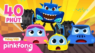 Quái xế Cá Mập Con 🚛 Bài hát Xe hơi  + Tuyển tập | Baby Shark Pinkfong - Nhạc thiếu nhi