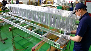 梯子、脚立を大量生産するプロセス。最強すぎる日本の梯子工場。