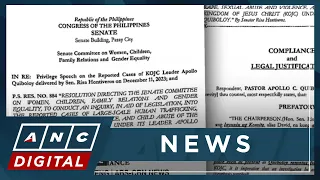Quiboloy lawyer lays out legal justifications on why Senate should not order client's arrest | ANC