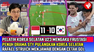 PELATIH KORSEL Mengakui FRUSTASI!Puji Taktik STY, Jawaban RAFAEL STRUICK Timnas u23 vs Korea Selatan