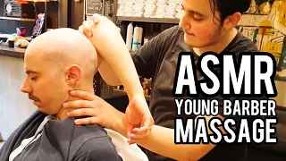 ASMR YOUNG BARBER MASSAGE | ASMR BARBER