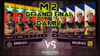 M2 Grand Final  Burmese Ghouls Vs Bren Game 1