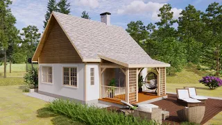 A Small House With A Veranda And A Gable Roof | Exploring Tiny House