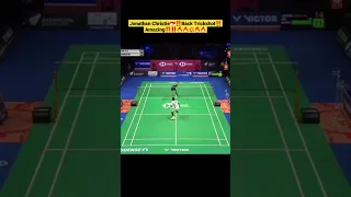 Jonathan Christie🇮🇩‼️Back Trickshot‼️Amazing‼️‼️🔥🔥💥🔥🔥#jonathanchristie #denmarkopen2022 #viral