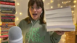 ASMR christmas book haul 2023 🎁🎅🏼 (SO MANY BOOKS) (lots of tapping, close whispers)