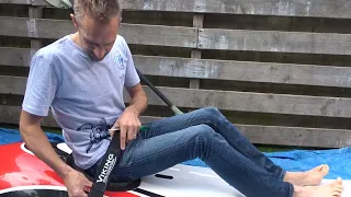 Start Waveski Surfing: how to fix hip belt and foot straps (part 1)